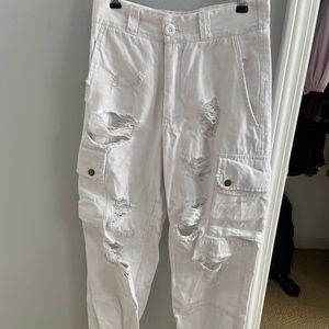 Carmar White Cargo Joggers
